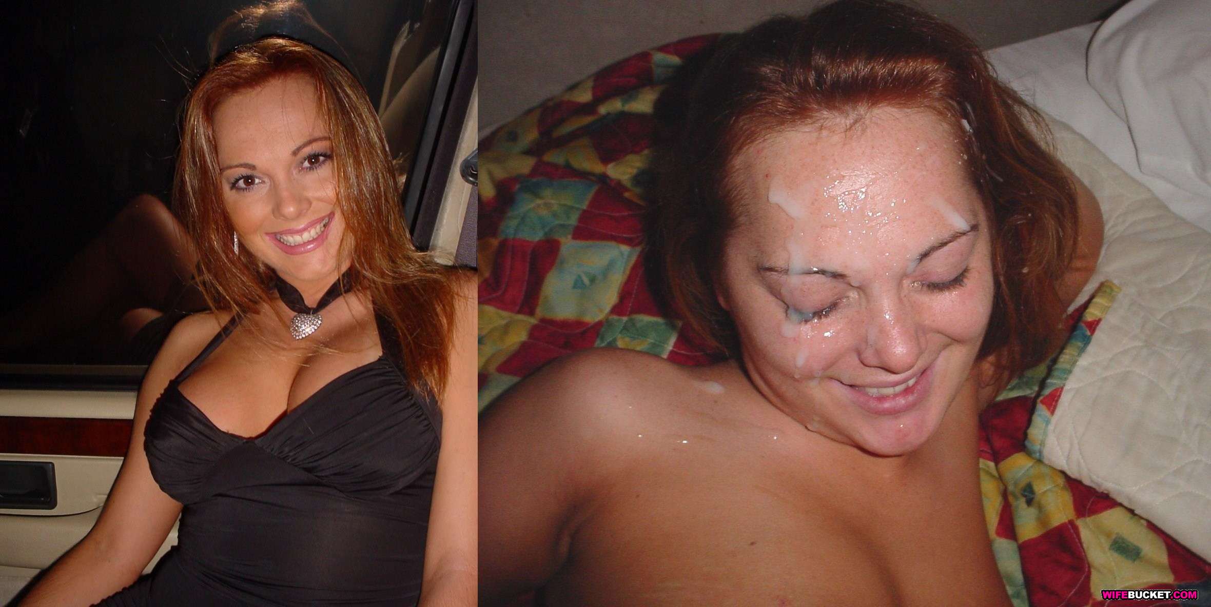 Cuckold Wife Before And After Cum Shot