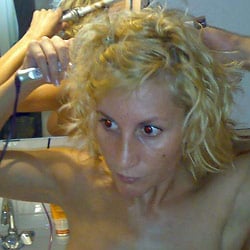 Hot MILF wife naked on camera