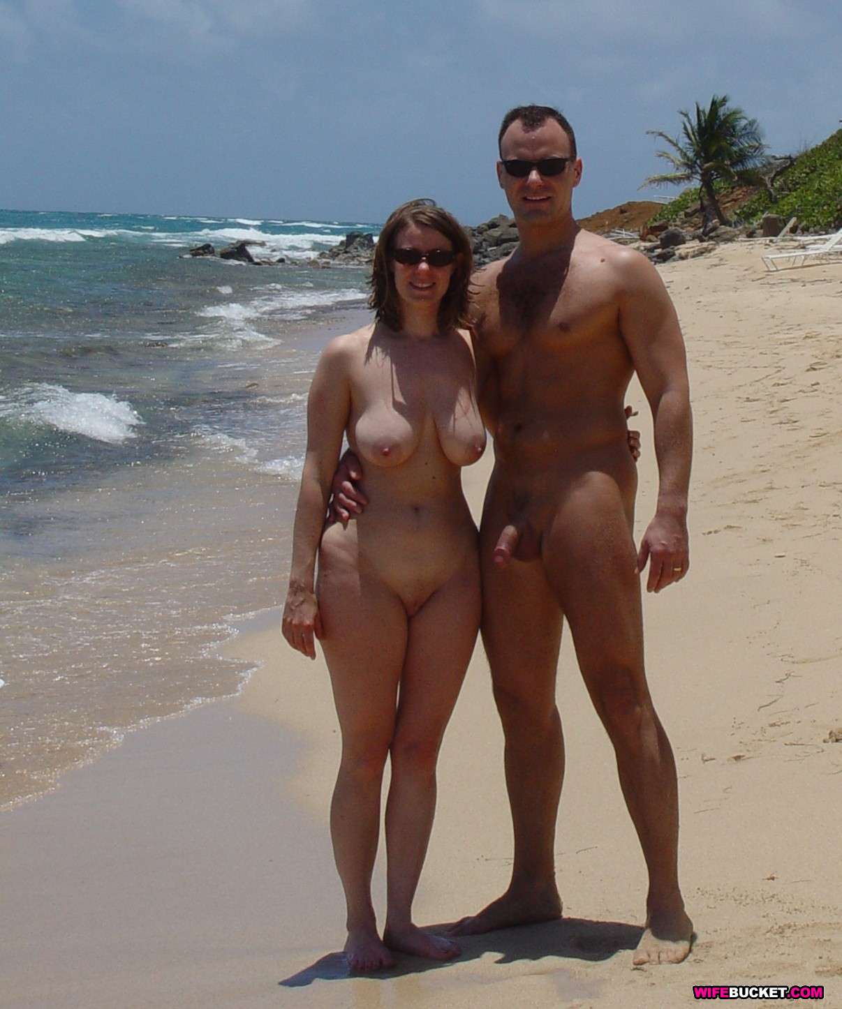 Milf Wife Nude On Beach image