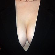 MILF slut gets naked in public