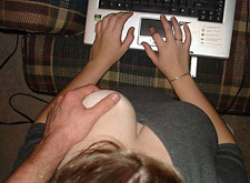 Teasing my busty wife!