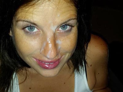 Big facial cumshot for this cute amateur wife