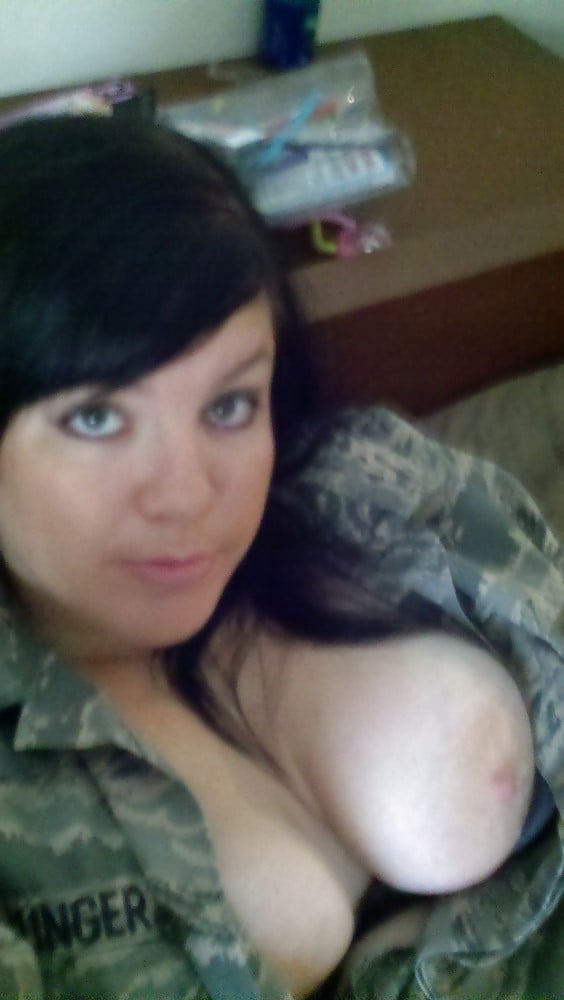 Nude selfie from bigtit Army wife