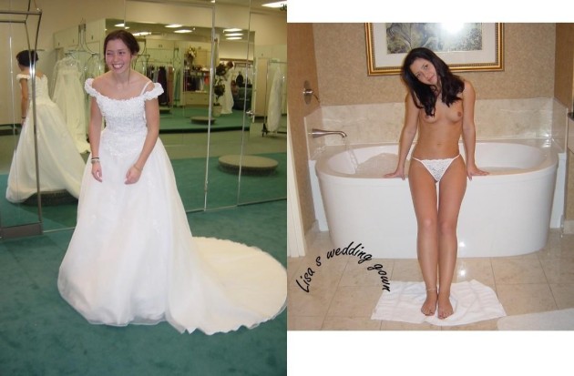 Before-after nudes of young bride Lisa