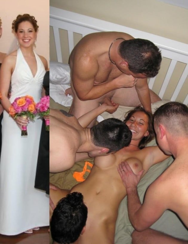 Before-after sex pics of this swinging bride