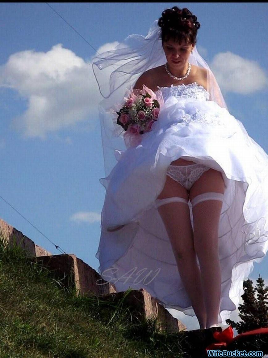 Pussy Flashing Wife Wedding