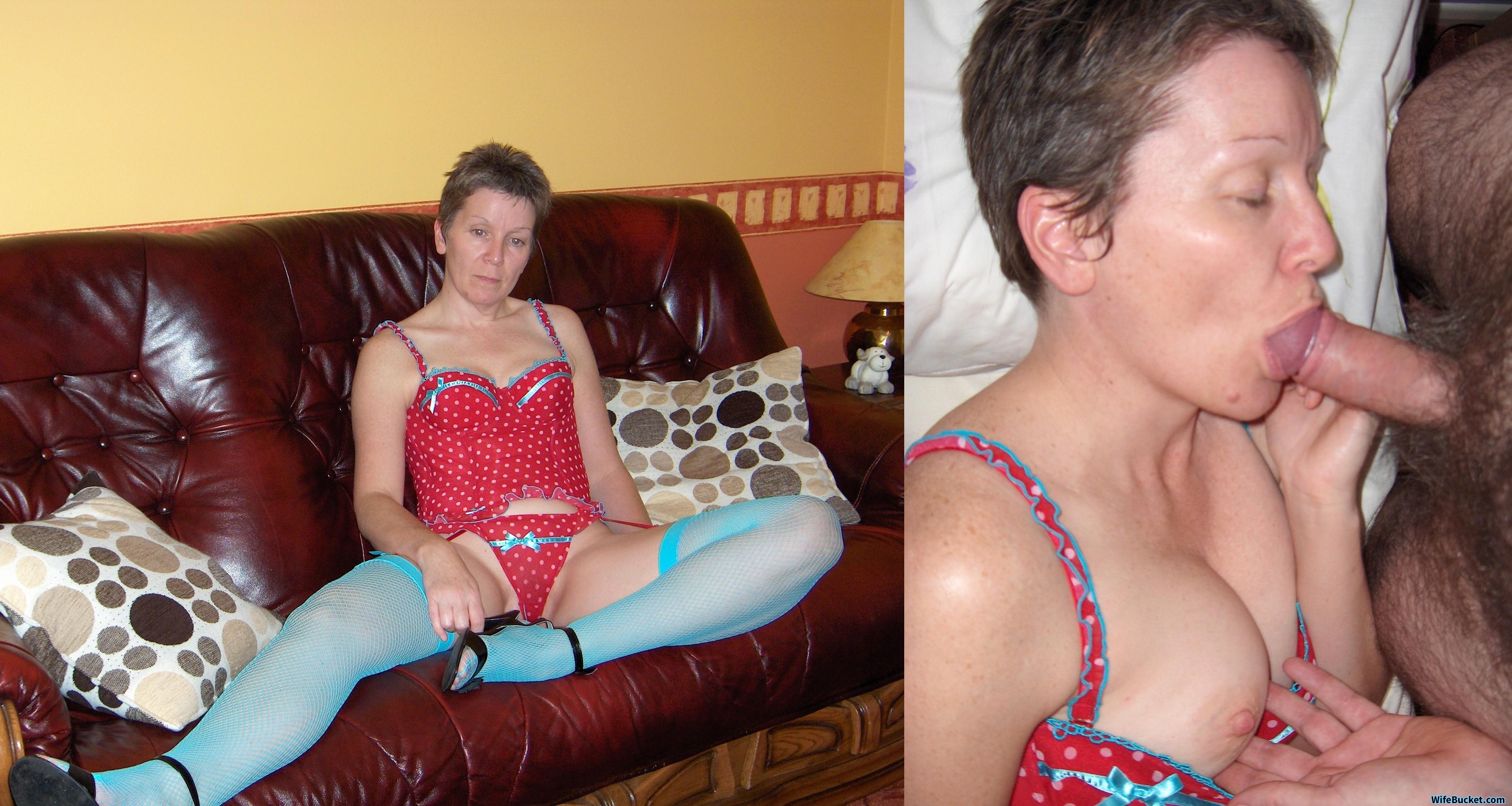 homemade amateur housewife dressed undressed