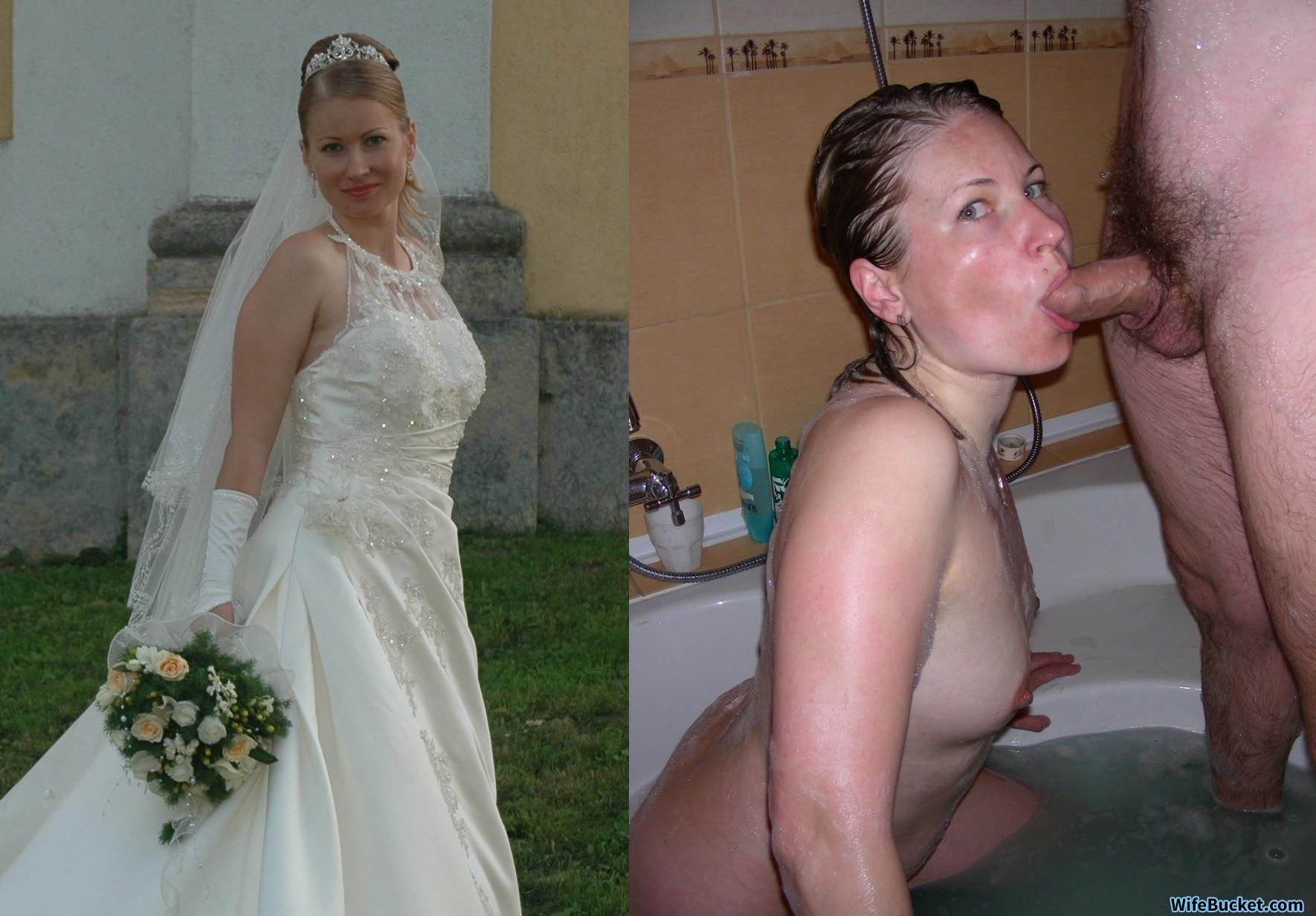 Before-after nudes of sexy amateur brides! Some home porn, too -) picture