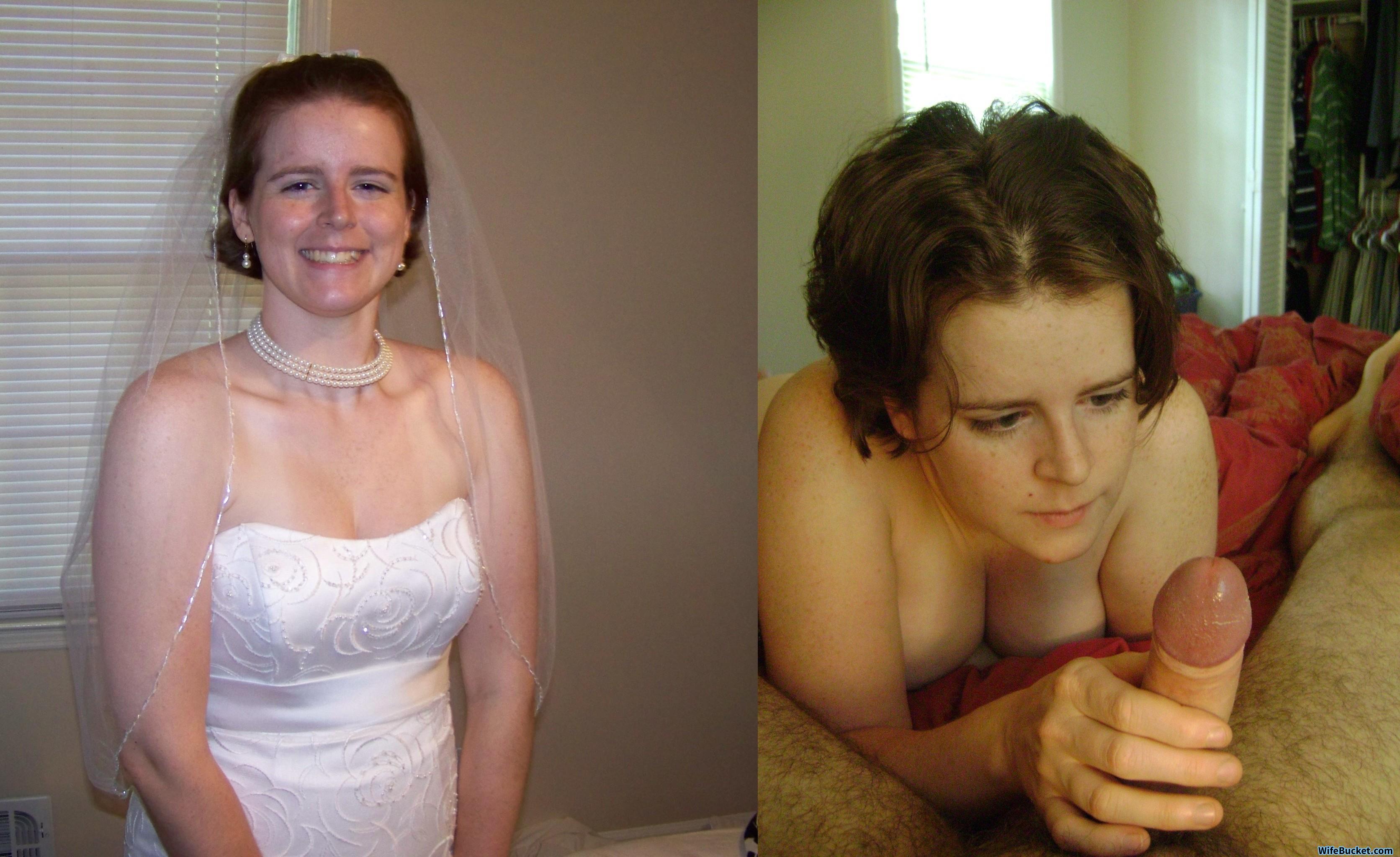 Before-after nudes of sexy amateur brides! Some home porn, too -) pic