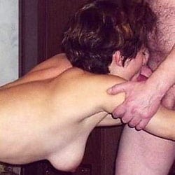 Amateur wife at a swinger sex party