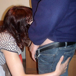 Amateur wife at a swinger sex party