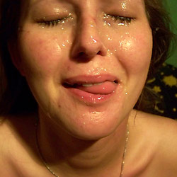 Amateur wife at a swinger sex party