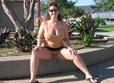 Hot MILF wife naked on camera
