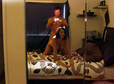 Hot MILF wife naked on camera