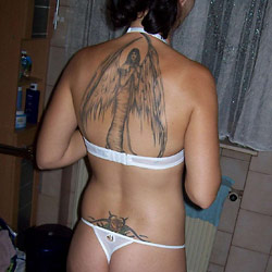 Hot MILF wife naked on camera