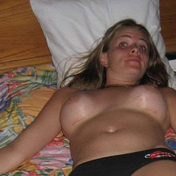 Hot MILF wife naked on camera