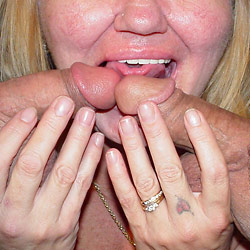 Amateur wife at a swinger sex party