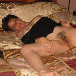 Hot MILF wife naked on camera