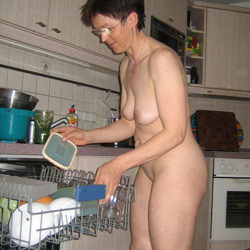 Hot MILF wife naked on camera