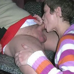 Amateur wife at a swinger sex party
